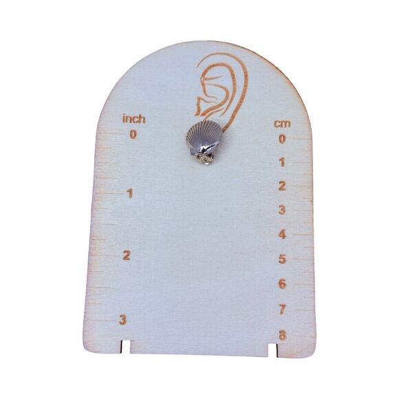 Vintage Mimi Di Niscemi Silver Seashell Earrings Clip-on Electroplated Nautical - Picture 13 of 13